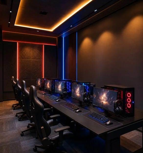 O Zone gaming setup for O250 Recharge
